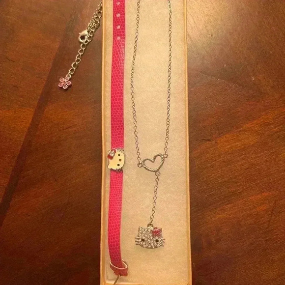Hello Kitty Necklace and Bracelet adjustable - Picture 2 of 2